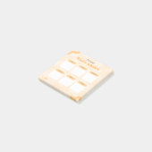 Oranger Retro-Persönlicher-Wochenplaner Post-it Klebezettel (angewinkelt)