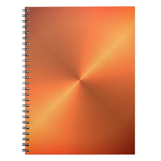 Oranger Rostglanz Notizblock (Vorderseite)