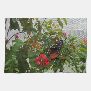 ORANGER SCHMETTERLING HANDTUCH