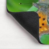 Oranger Schmetterling Mousepad (Ecke)