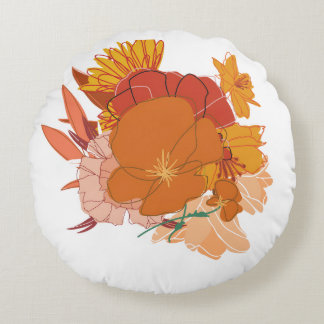 Oranger Sofa-Kissen Rundes Kissen
