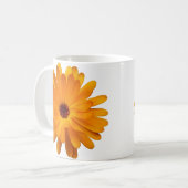 Oranger Studentenblume Kaffeetasse (Vorderseite Links)