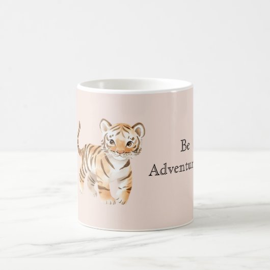 Oranger Tiger Kaffeetasse (Mittel)