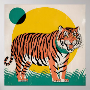 oranger Tiger Poster