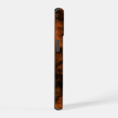 Oranger und schwarzer Rauch iPhone 15 Hülle (Rechte Seite)