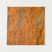 Oranger Wald Blick. Oranges Blatt Hintergrund. Her Wandteppich (Vorderseite (Horizontal))