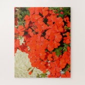 Orangerane Blume Puzzle (Vertikal)