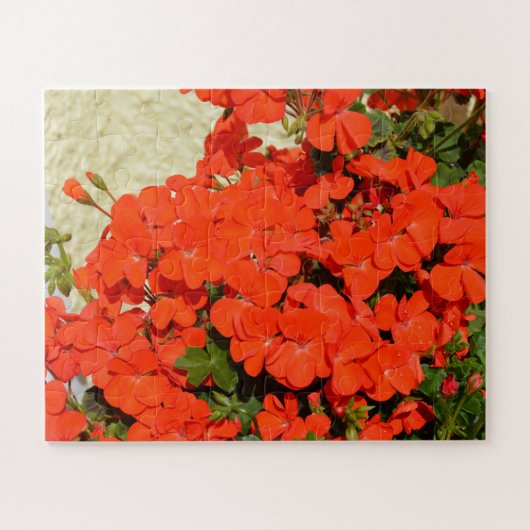 Orangerane Blume Puzzle (Horizontal)