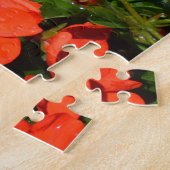 Orangerane Blume Puzzle (Seite)