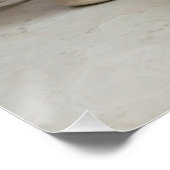 Orangerbera und Bücherposter Poster (Ecke)