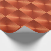 OrangeRed Metallic Tyvek Wrapping Paper Geschenkpapier (Ecke)