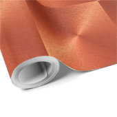 OrangeRed Metallic Tyvek Wrapping Paper Geschenkpapier (Rolleneckpunkt)