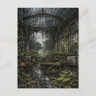 Orangerie Gewächshaus Beautiful Decay Feiertagspostkarte