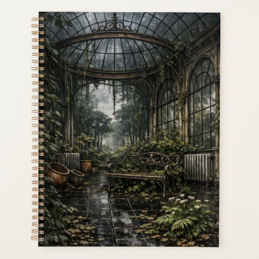 Orangerie Gewächshaus Beautiful Decay Planer (Vorderseite)
