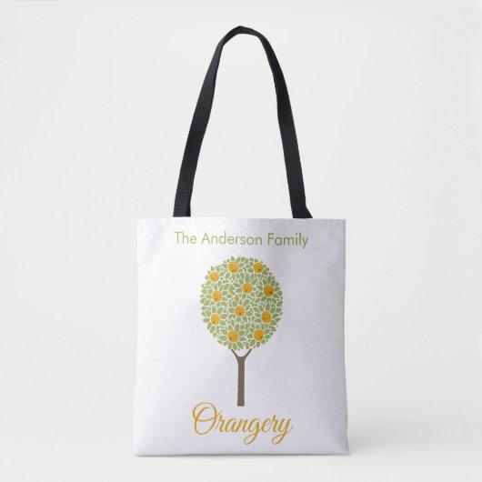 Orangerie-Orangenbaum Tasche (Vorderseite)