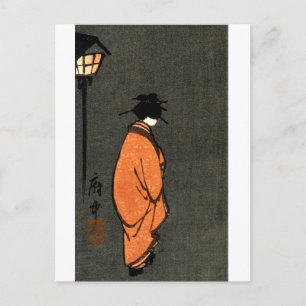 Orangerobengeisha Postkarte