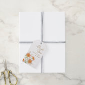 Orangerose Hochzeit Geschenkanhänger (Mit Garn)
