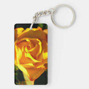 Orangerose Schlüsselanhänger
