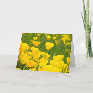 Orangerote Mohnblumen Grußkarten Benutzerdefiniert Feiertagskarte