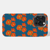 Orangerote Mohnblumen iPhone Hülle (Rückseite (Horizontal))