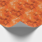 Oranges Abstraktes Gemälde Geschenkpapier (Ecke)