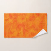 Oranges abstraktes Muster Badhandtuch Set (Handtuch)