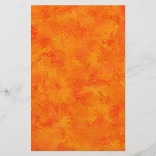 Oranges abstraktes Muster Briefpapier (Vorderseite)
