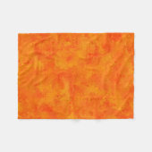 Oranges abstraktes Muster Fleecedecke (Vorderseite (Horizontal))