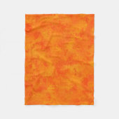 Oranges abstraktes Muster Fleecedecke (Vorderseite)