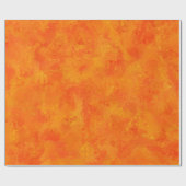 Oranges abstraktes Muster Geschenkpapier (Flach)