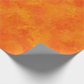 Oranges abstraktes Muster Geschenkpapier (Ecke)
