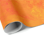 Oranges abstraktes Muster Geschenkpapier (Rolleneckpunkt)