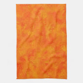 Oranges abstraktes Muster Geschirrtuch (Vertikal)