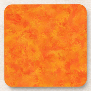 Oranges abstraktes Muster Getränkeuntersetzer