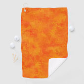 Oranges abstraktes Muster Golfhandtuch (Insitu)