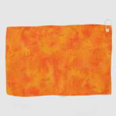 Oranges abstraktes Muster Golfhandtuch (Horizontal)