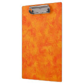 Oranges abstraktes Muster Klemmbrett (Links)