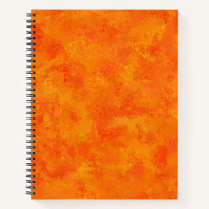 Oranges abstraktes Muster Notizblock