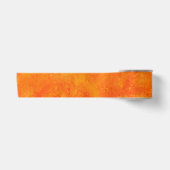 Oranges abstraktes Muster Satinband (Vorderseite)