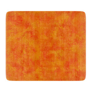 Oranges abstraktes Muster Schneidebrett