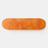 Oranges abstraktes Muster Skateboard (Horizontal)