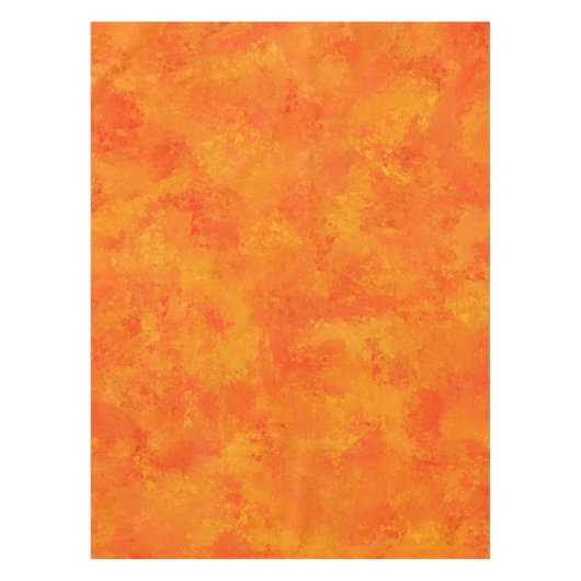 Oranges abstraktes Muster Tischdecke (Vorderseite)