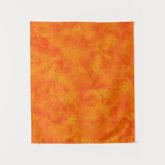 Oranges abstraktes Muster Wandteppich (Vorderseite)