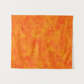 Oranges abstraktes Muster Wandteppich (Vorderseite (Horizontal))