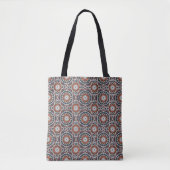 Oranges altes islamisches Mandala-Muster Tasche (Vorderseite)