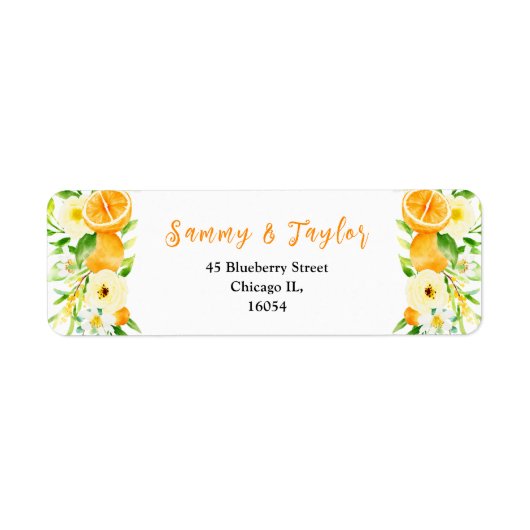 Oranges and Foliage Wedding (Vorne)