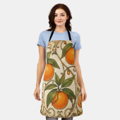 Oranges Art Nouveau Muster Schürze (Getragen)