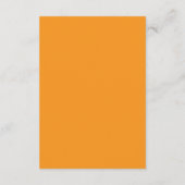 Oranges Ästhetik-Wallpaper | Modernes Design Begleitkarte (Rückseite)