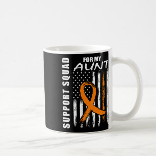 Oranges Band Tante Leukämie-Bewusstsein USA-Flagge Kaffeetasse
