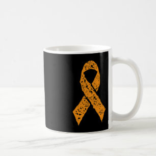 Oranges Band Vintage Leukämie-Bewusstsein Krebs-Pa Kaffeetasse